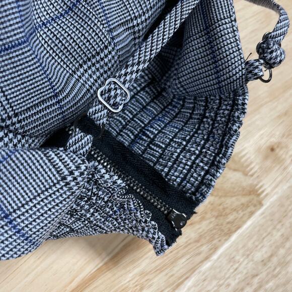 Reformation NWT Cameran Jumpsuit Grey Plaid Size 2 Adjustable Corset Bodice - Picture 13 of 14